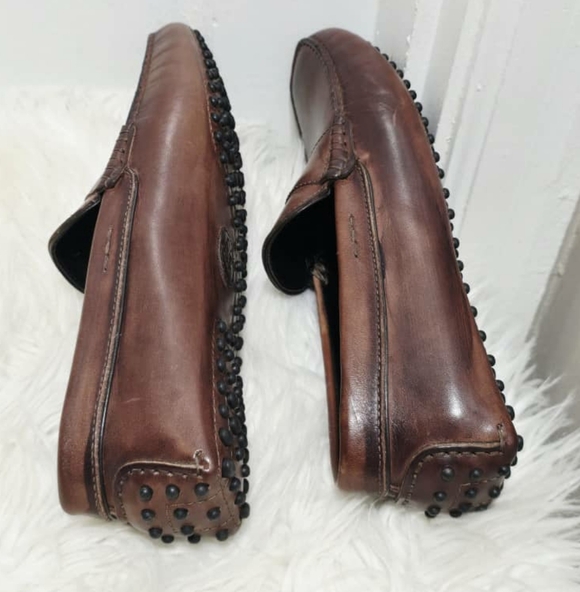 Paul Evans McQueen Driving Loafer Marrone Men's Size 9.5 NWOT✌️ - Picture 4 of 9